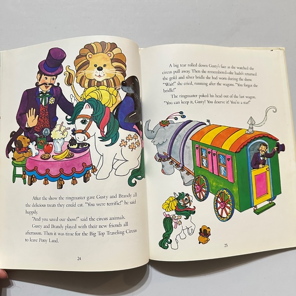 RARE Vintage 1985 My Little Pony Under the Big Top Hard Cover Story Book Bradley - Picture 11 of 13